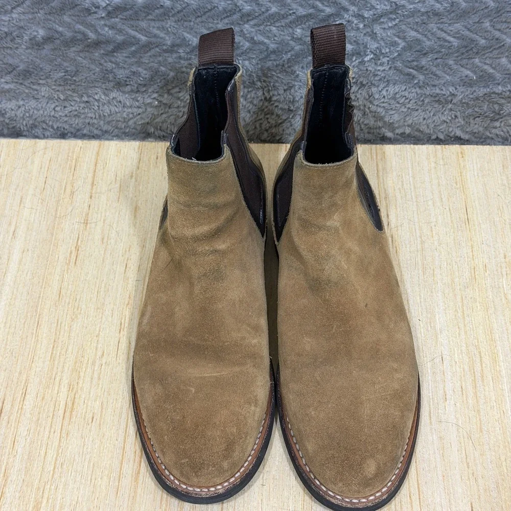 Thursday Boot Company Men Size 8 Tan Suede Chelsea Preppy Handcrafted
